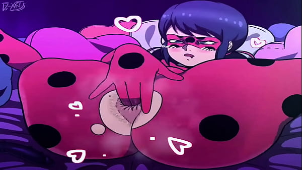 Miraculous Ladybug: Marinette ass fingering while moaning with pleasure